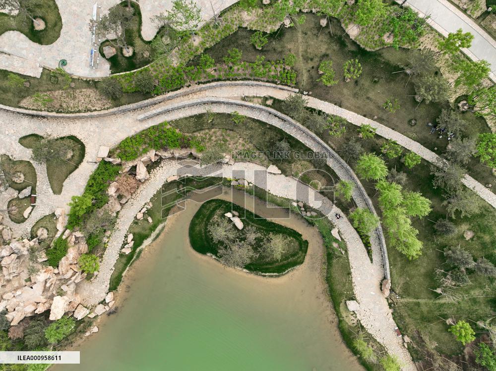 CHINA-HEBEI-XIONG'AN NEW AREA-YUERONG PARK-AERIAL VIEW (CN)