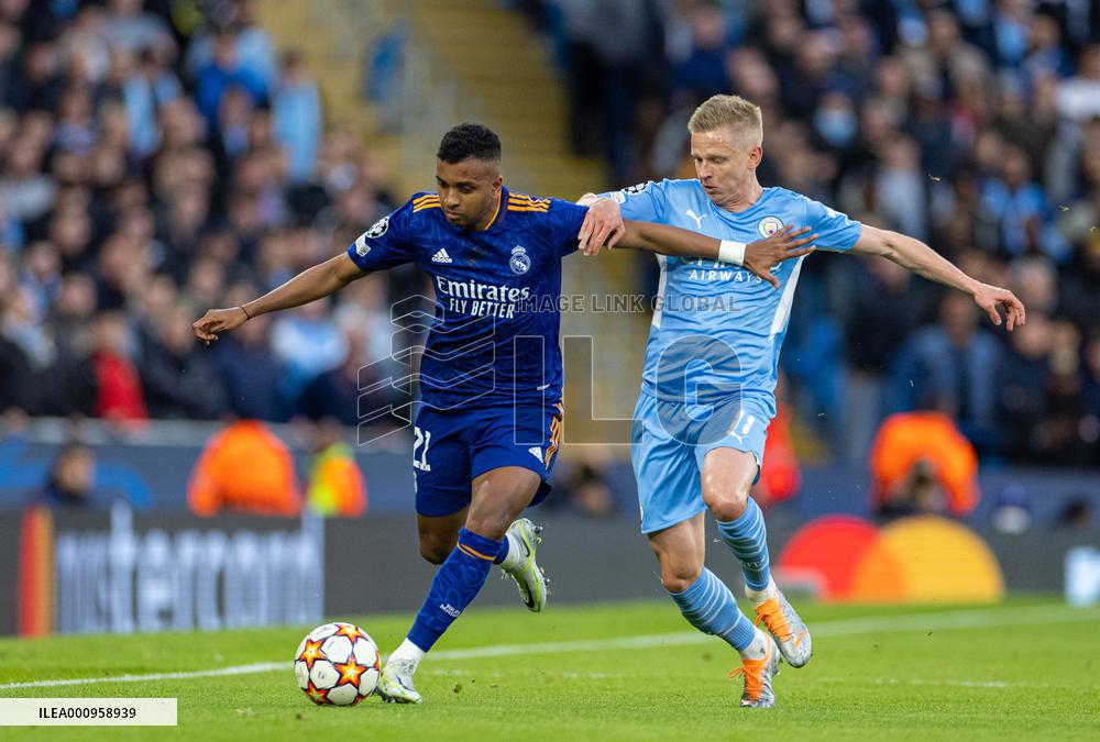 (SP)BRITAIN-MANCHESTER-FOOTBALL-UEFA CHAMPIONS LEAGUE-MANCHESTER CITY VS REAL MADRID