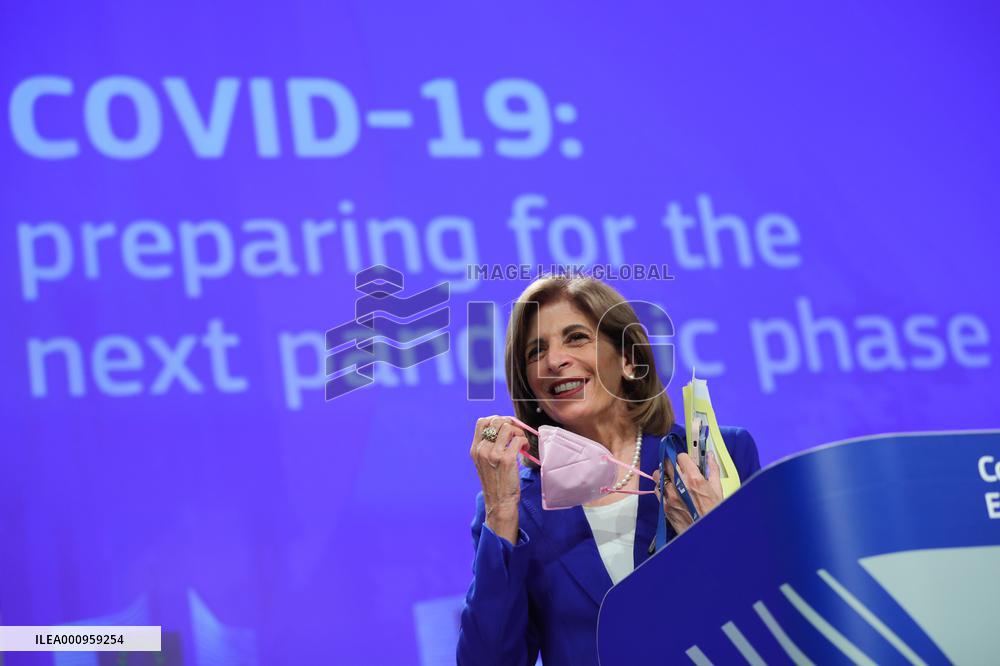 BELGIUM-BRUSSELS-EU-PRESS CONFERENCE-COVID-19