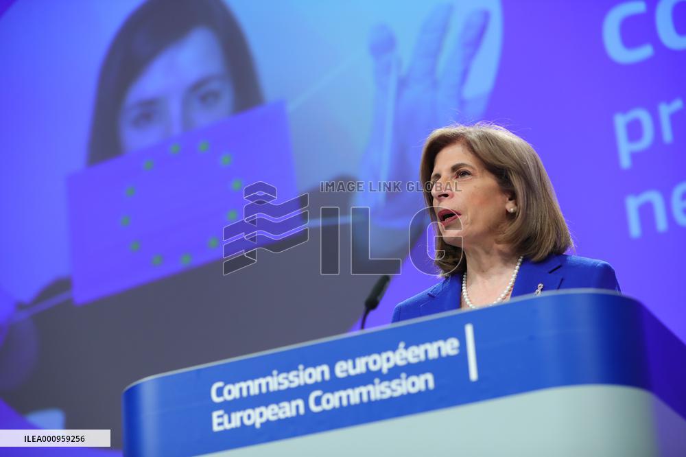 BELGIUM-BRUSSELS-EU-PRESS CONFERENCE-COVID-19