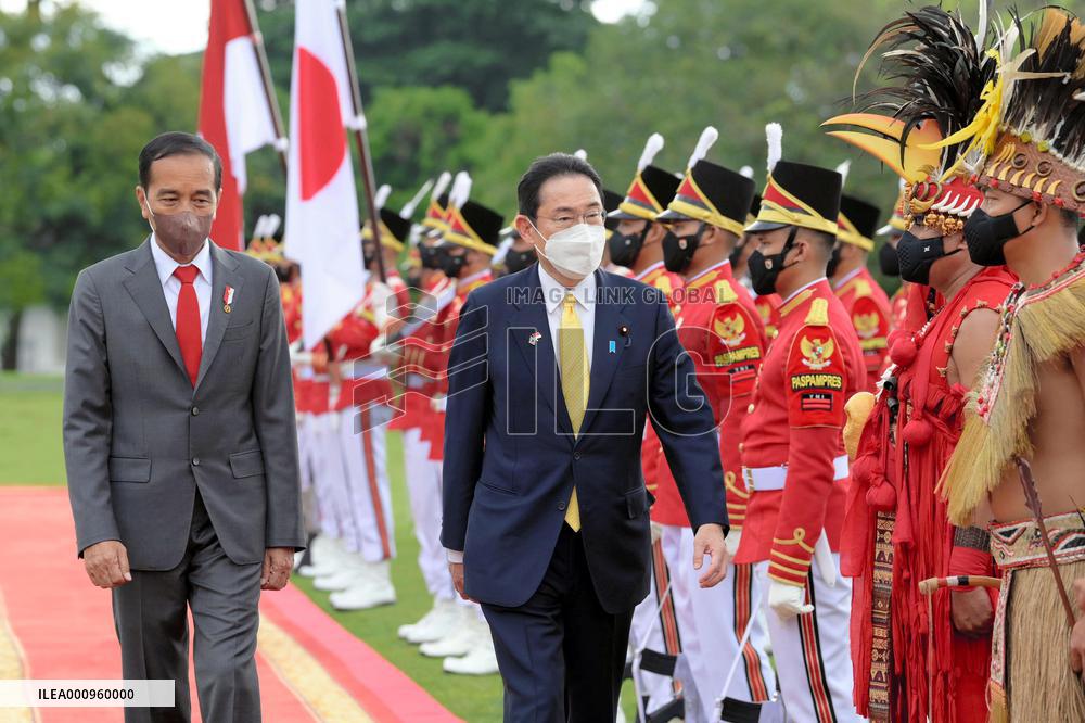 Japan PM Kishida in Indonesia