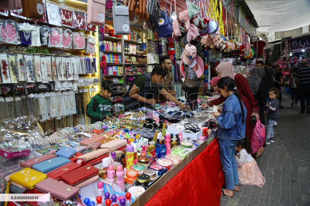 MIDEAST-GAZA-EID AL-FITR-PREPARATION