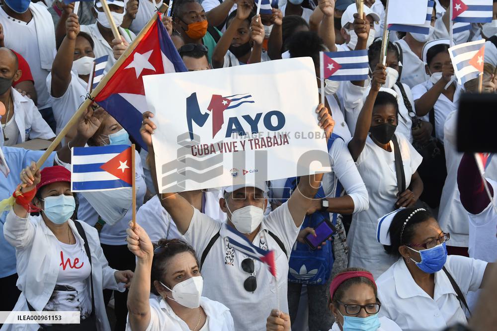 CUBA-HAVANA-MAY DAY PARADE