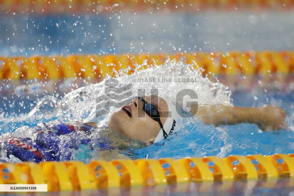 (SP)BRAZIL-CAXIAS DO SUL-24TH DEAFLYMPICS-SWIMMING-100M BACKSTROKE WOMEN