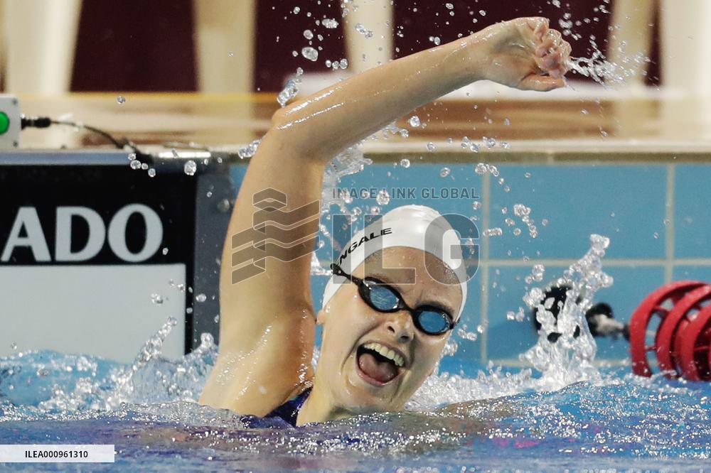 (SP)BRAZIL-CAXIAS DO SUL-24TH DEAFLYMPICS-SWIMMING-100M BACKSTROKE WOMEN