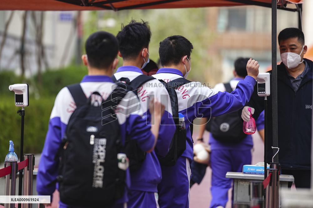 CHINA-JILIN-CHANGCHUN-COVID-19-SCHOOL-REOPEN (CN)