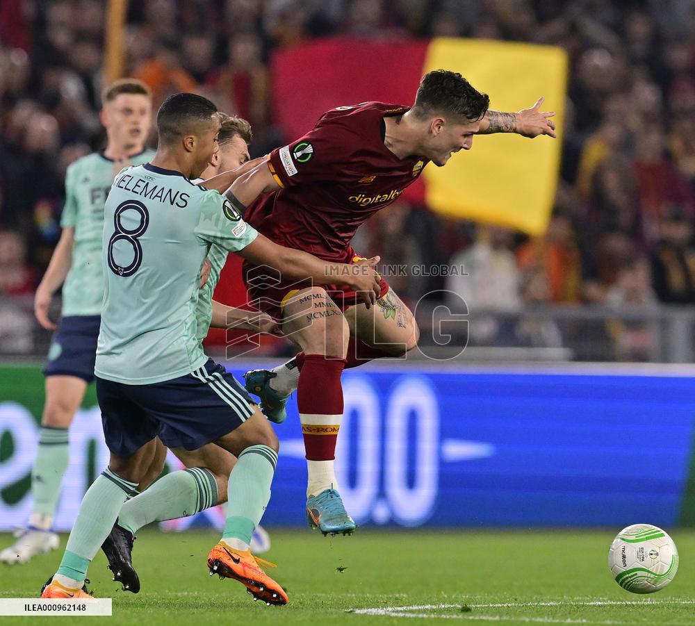 (SP)ITALY-ROME-FOOTBALL-UEFA CONFERENCE LEAGUE-SEMIFINAL-ROME VS LEICESTER CITY