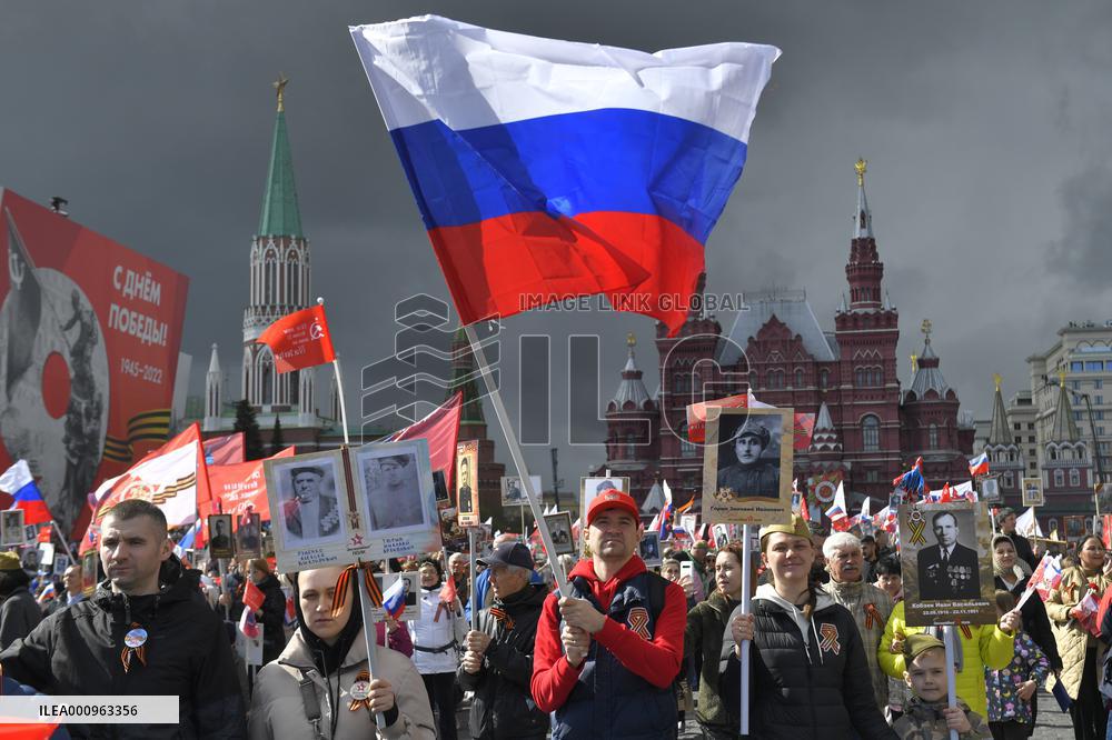 RUSSIA-MOSCOW-IMMORTAL REGIMENT MARCH