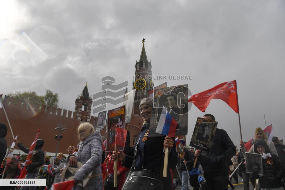 RUSSIA-MOSCOW-IMMORTAL REGIMENT MARCH