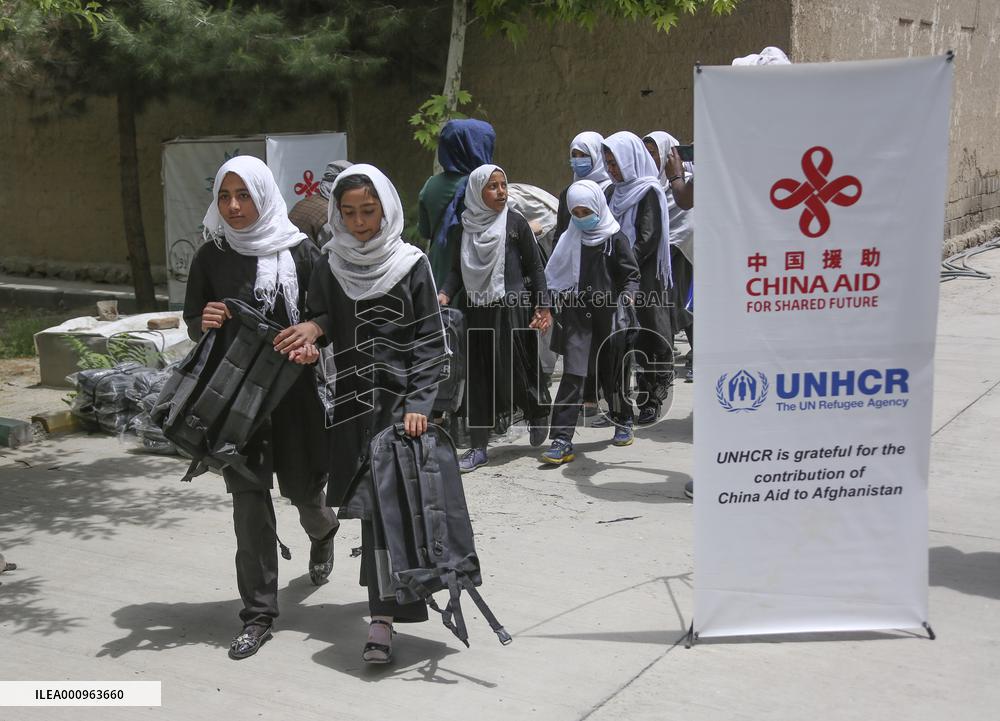 AFGHANISTAN-KABUL-CHINA-UNHCR-HUMANITARIAN SUPPLY
