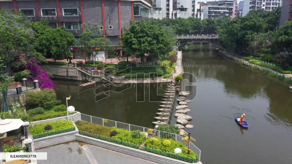 Linjiang River in China's Chongqing sees improved water quality