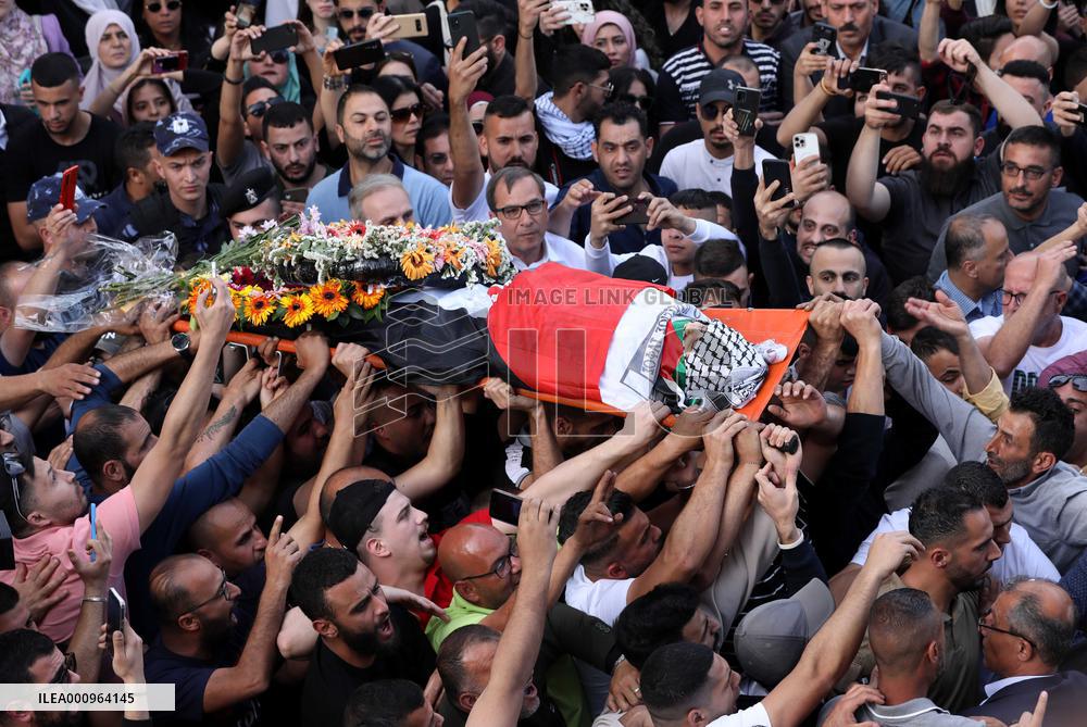MIDEAST-RAMALLAH-AL JAZEERA-JOURNALIST-DEATH