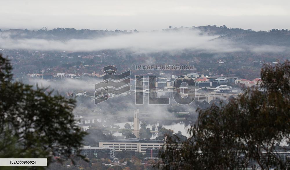 AUSTRALIA-CANBERRA-FOG-SCENERY