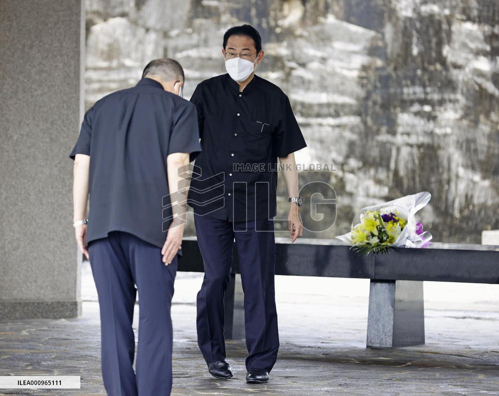 Japan PM Kishida in Okinawa