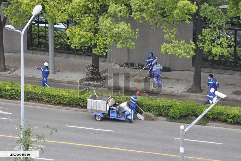 Scene in Shanghai amid COVID lockdown