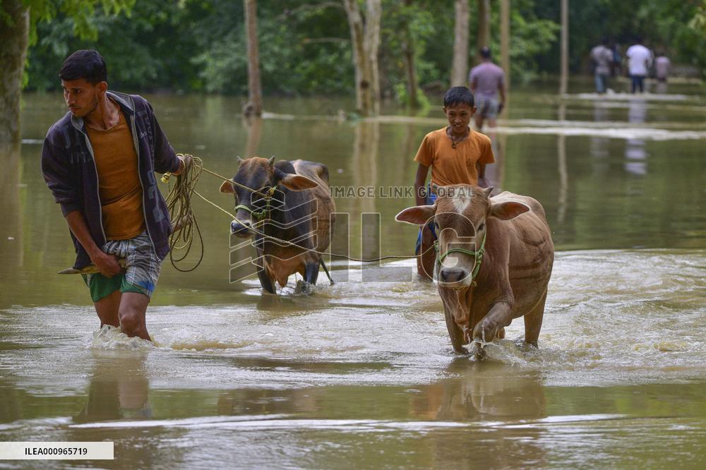 INDIA-ASSAM-NAGAON-FLOOD