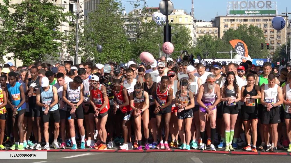 Ethiopian runners dominate Belgrade Marathon