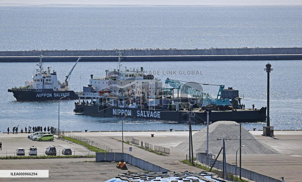 Mission to research sunken boat in northern Japan