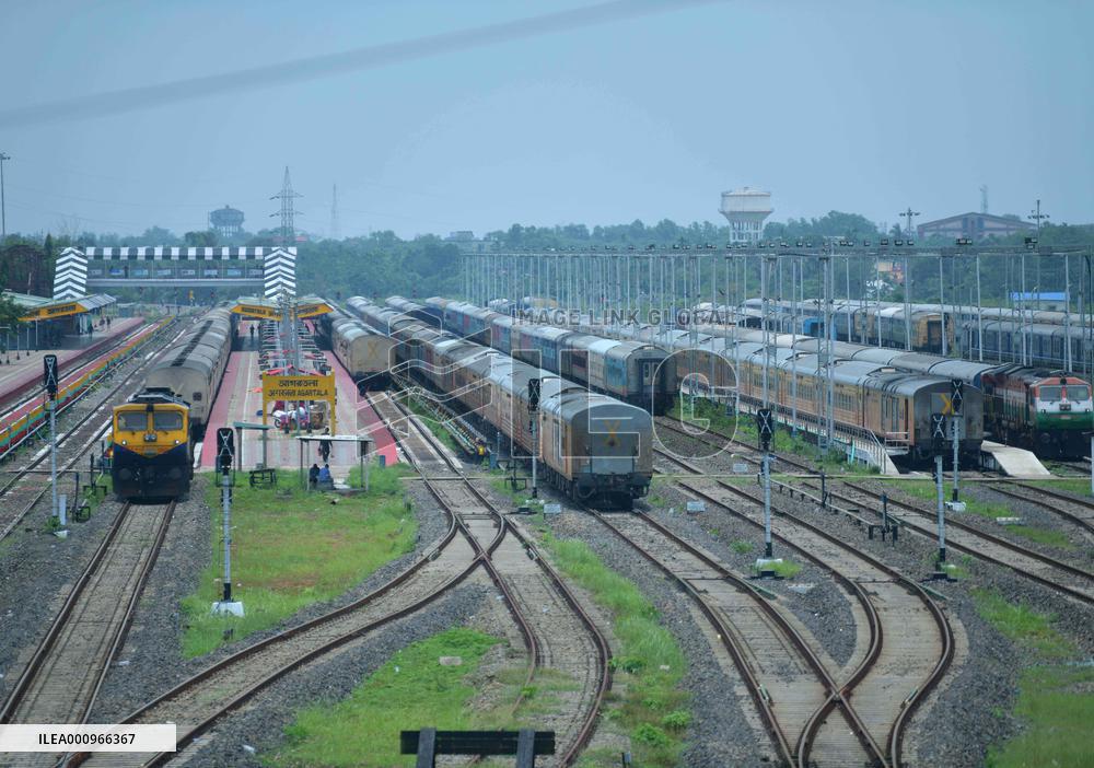 INDIA-AGARTALA-TRAINS-CANCELLATION