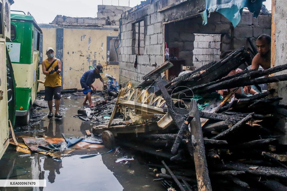 PHILIPPINES-MANILA-FIRE-AFTERMATH
