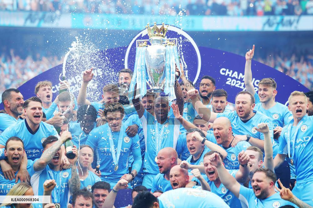 (SP)BRITAIN-MANCHESTER-FOOTBALL-PREMIER LEAGUE-MANCHESTER CITY VS ASTON VILLA