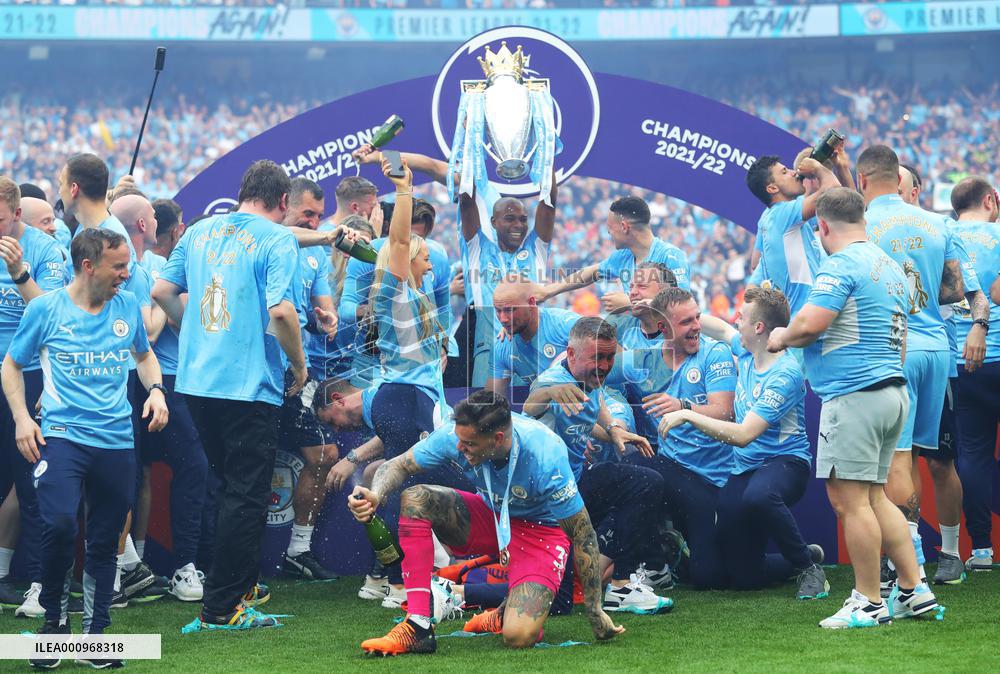(SP)BRITAIN-MANCHESTER-FOOTBALL-PREMIER LEAGUE-MANCHESTER CITY VS ASTON VILLA