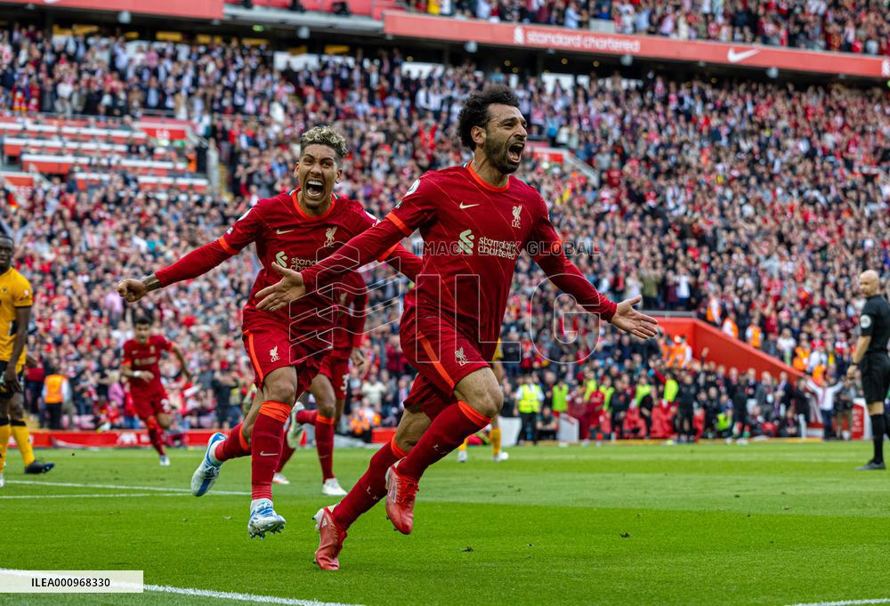 (SP)BRITAIN-LIVERPOOL-FOOTBALL-PREMIER LEAGUE-LIVERPOOL VS WOLVERHAMPTON WANDERERS