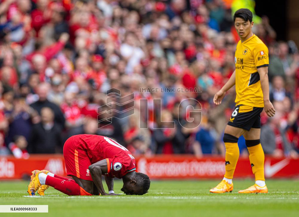 (SP)BRITAIN-LIVERPOOL-FOOTBALL-PREMIER LEAGUE-LIVERPOOL VS WOLVERHAMPTON WANDERERS