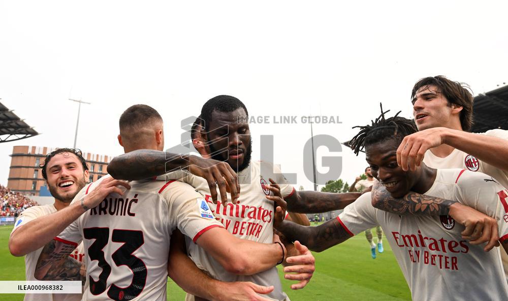 (SP)ITALY-REGGIO EMILIA-FOOTBALL-SERIE A-AC MILAN VS SASSUOLO