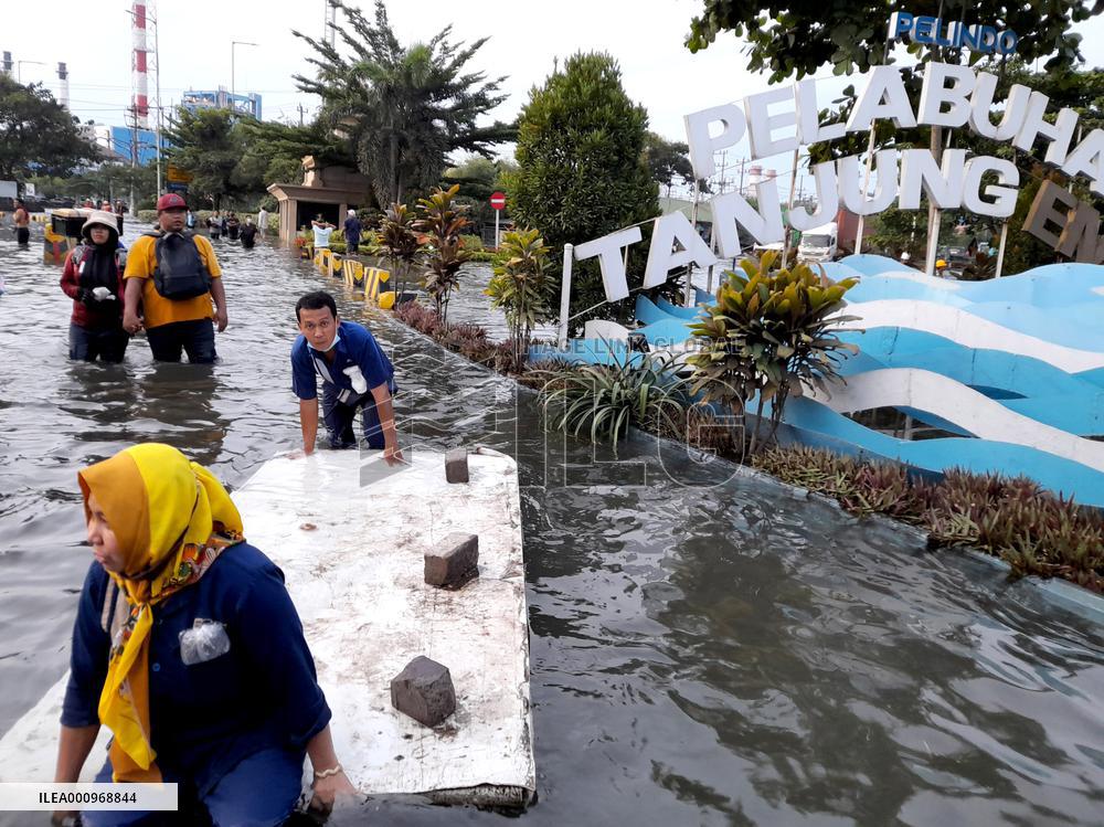 INDONESIA-SEMARANG-COASTAL FLOOD