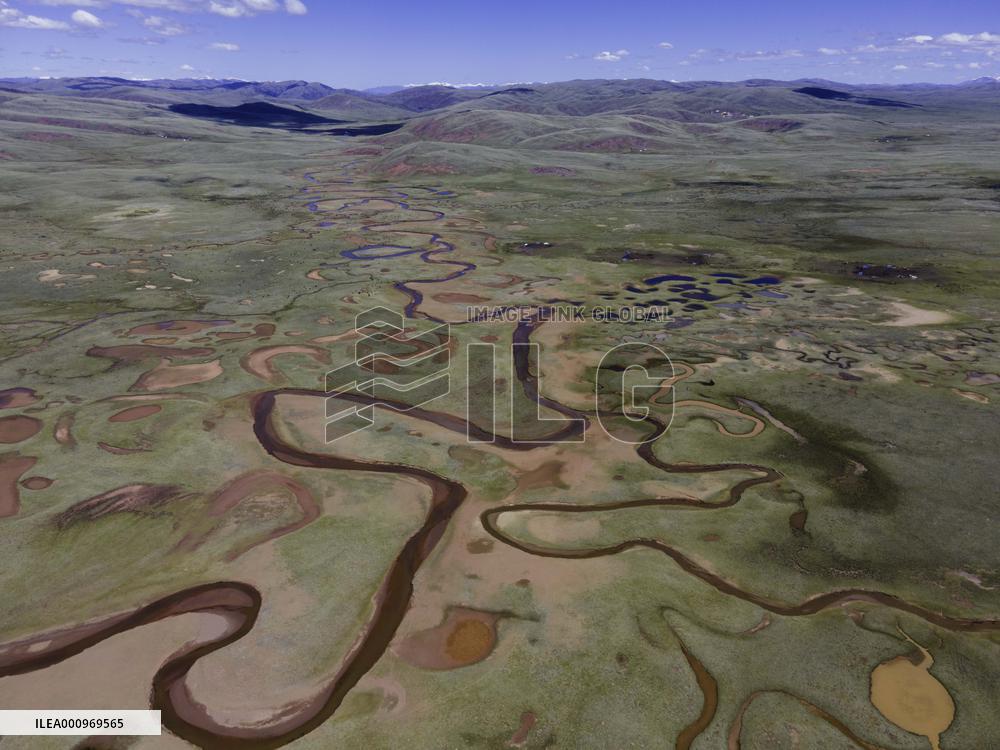 CHINA-TIBET-LHATO WETLAND-AERIAL VIEW (CN)