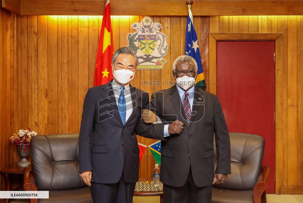 SOLOMON ISLANDS-HONIARA-CHINA-WANG YI-MEETING