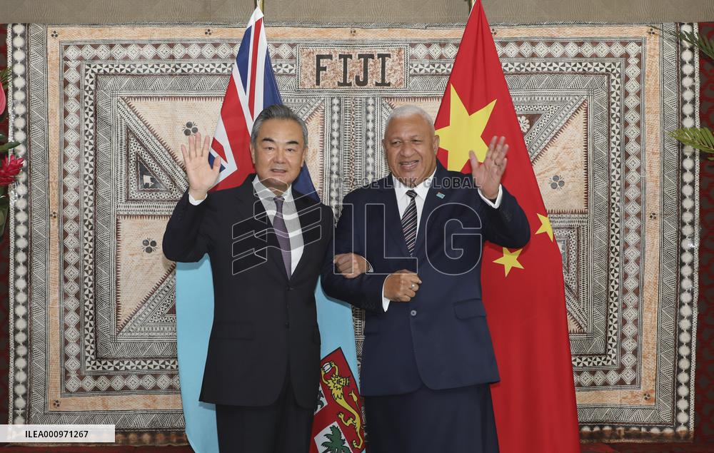 FIJI-SUVA-BAINIMARAMA-CHINA-WANG YI-TALKS