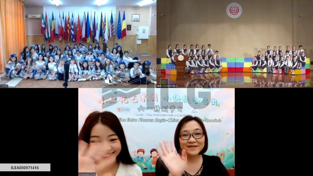 Chinese, Romanian children celebrate International Children's Day online with songs