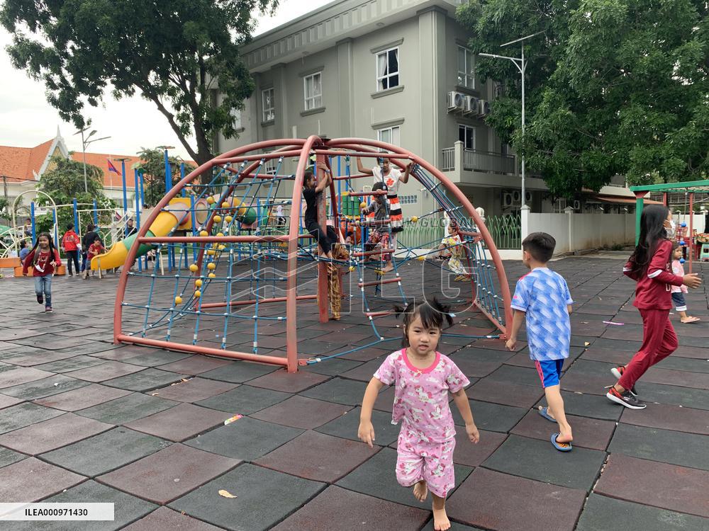 CAMBODIA-PHNOM PENH-CHINESE VACCINE-CHILDREN