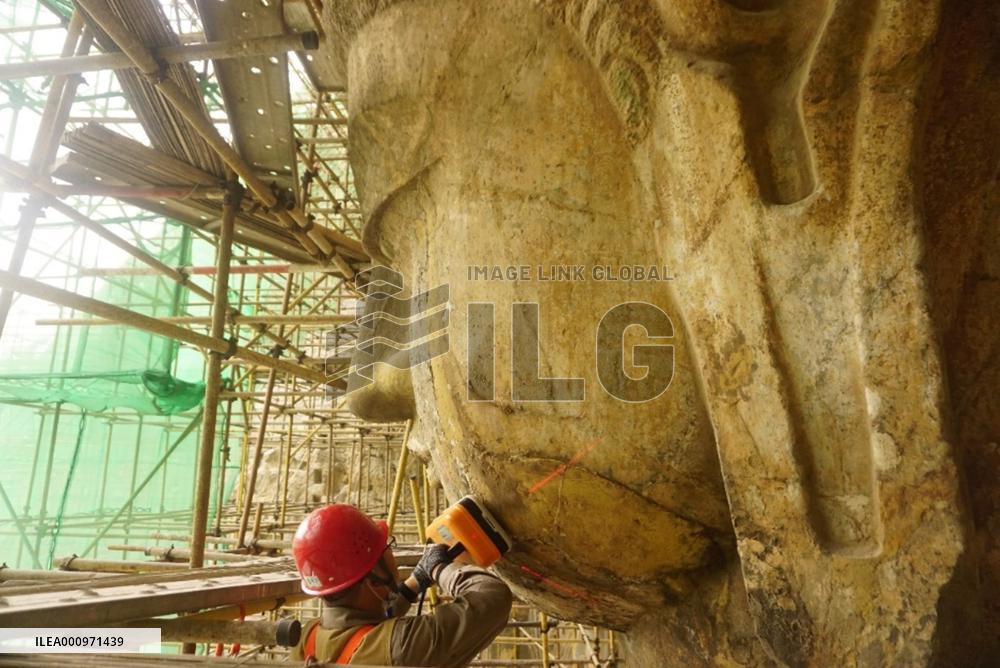 CHINA-HENAN-LONGMEN GROTTOES-BUDDHIST STATUES-FINDINGS (CN)