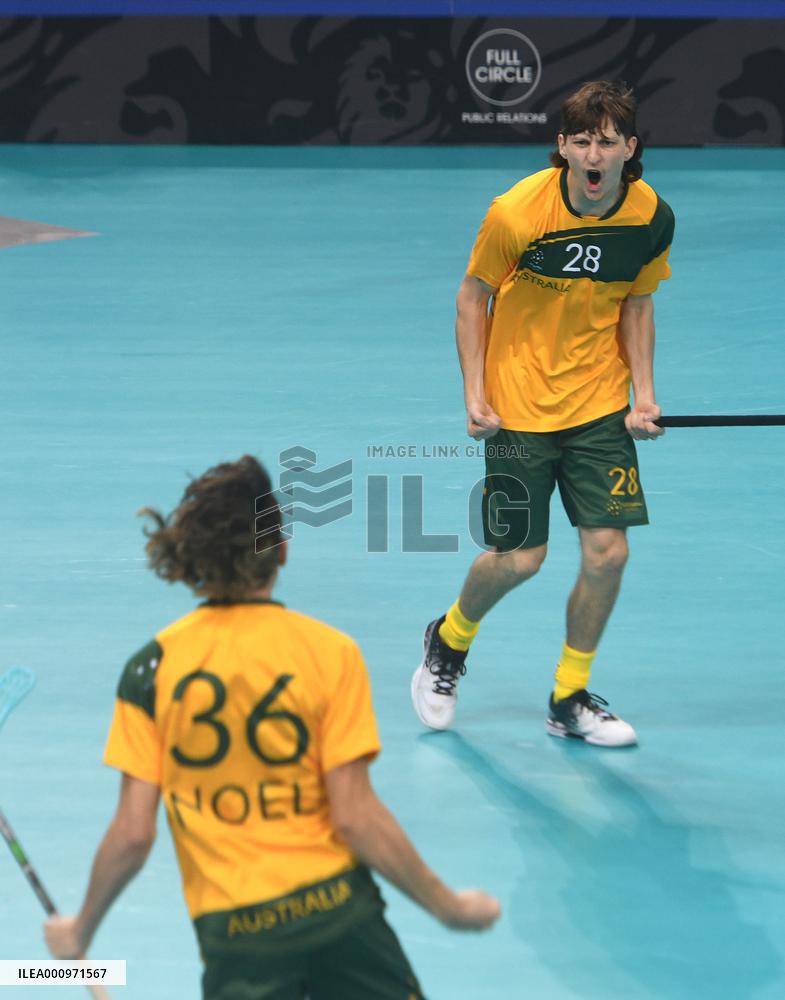 (SP)SINGAPORE-FLOORBALL-WORLD CHAMPIONSHIP QUALIFIERS-AUS VS JPN