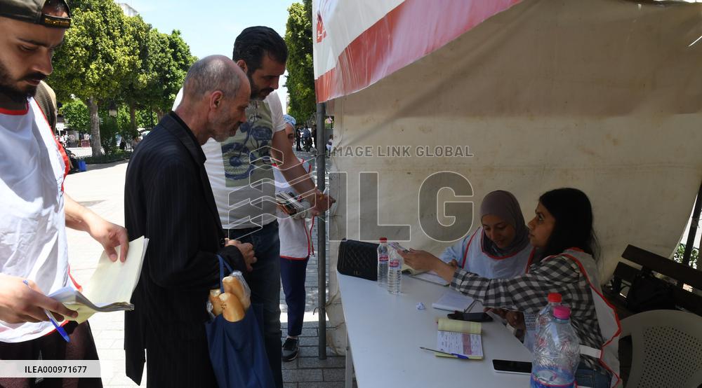 TUNISIA-TUNIS-CONSTITUTIONAL REFERENDUM-REGISTRATION