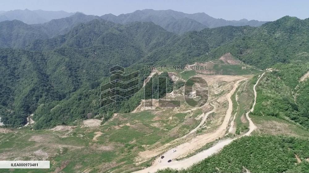 Abandoned quarry turned green in China's Qinling Mountains