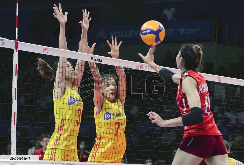 (SP)TURKEY-ANKARA-VOLLEYBALL-NATIONS LEAGUE-WOMEN-CHN VS THA
