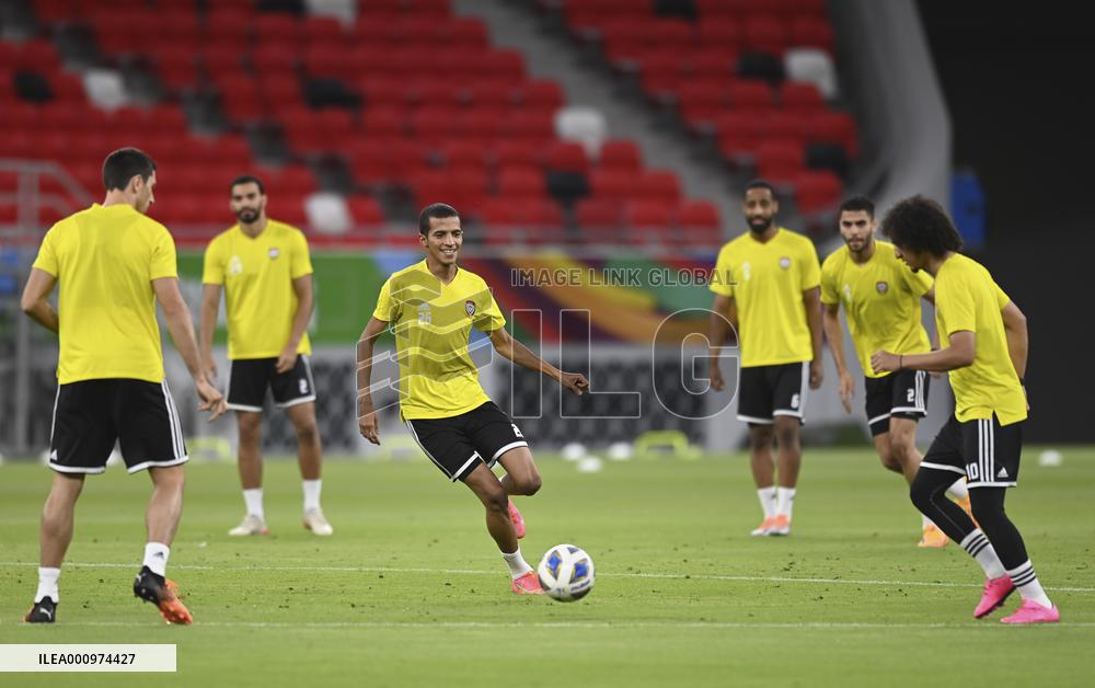 (SP)QATAR-DOHA-FOOTBALL-FIFA WORLD CUP QATAR-ASIAN QUALIFYING PLAYOFF-UAE-TRAINING