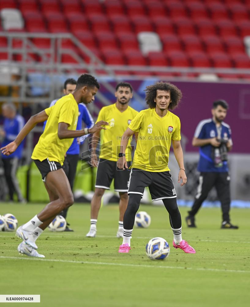 (SP)QATAR-DOHA-FOOTBALL-FIFA WORLD CUP QATAR-ASIAN QUALIFYING PLAYOFF-UAE-TRAINING