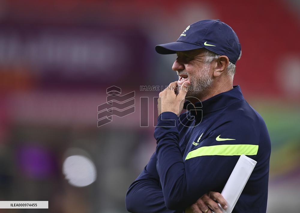 (SP)QATAR-DOHA-FOOTBALL-FIFA WORLD CUP QATAR-ASIAN QUALIFYING PLAYOFF-AUSTRALIA-TRAINING