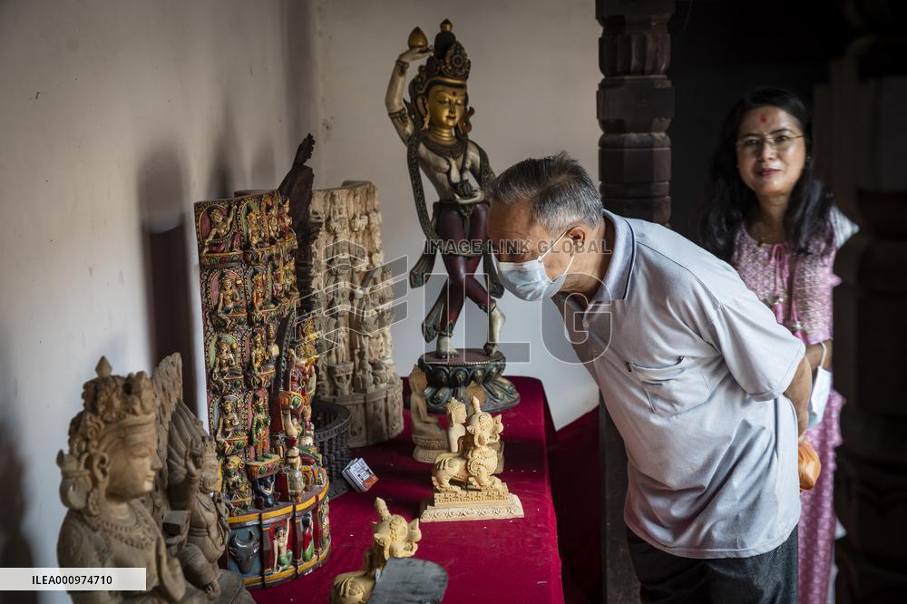NEPAL-LALITPUR-WOOD CARVING EXHIBITION
