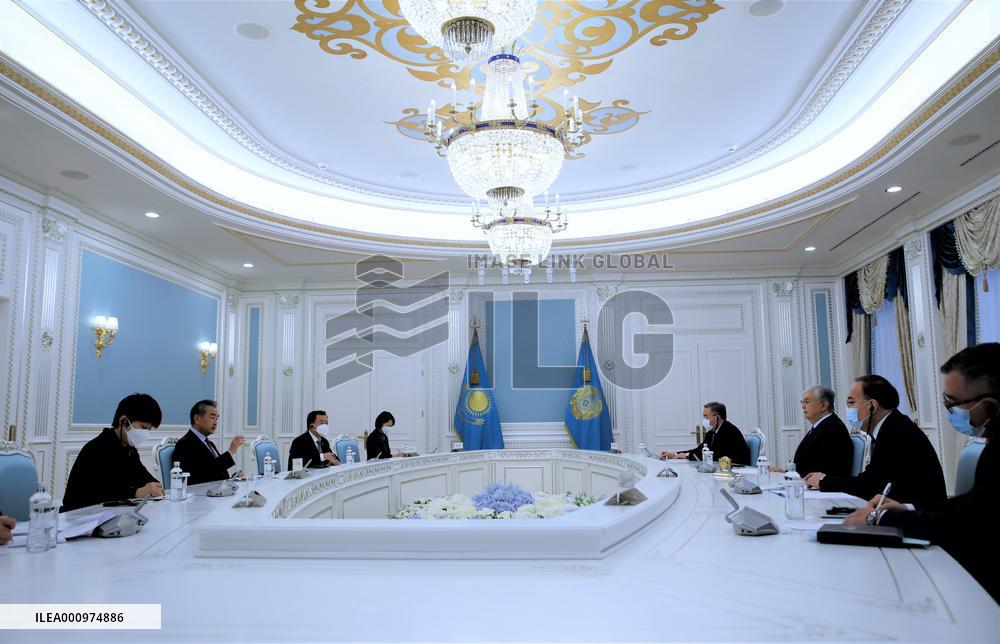 KAZAKHSTAN-NUR-SULTAN-CHINA-WANG YI-MEETING