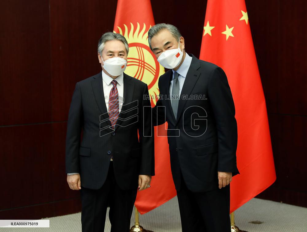 KAZAKHSTAN-NUR-SULTAN-CHINA-WANG YI-KYRGYZ FM-MEETING
