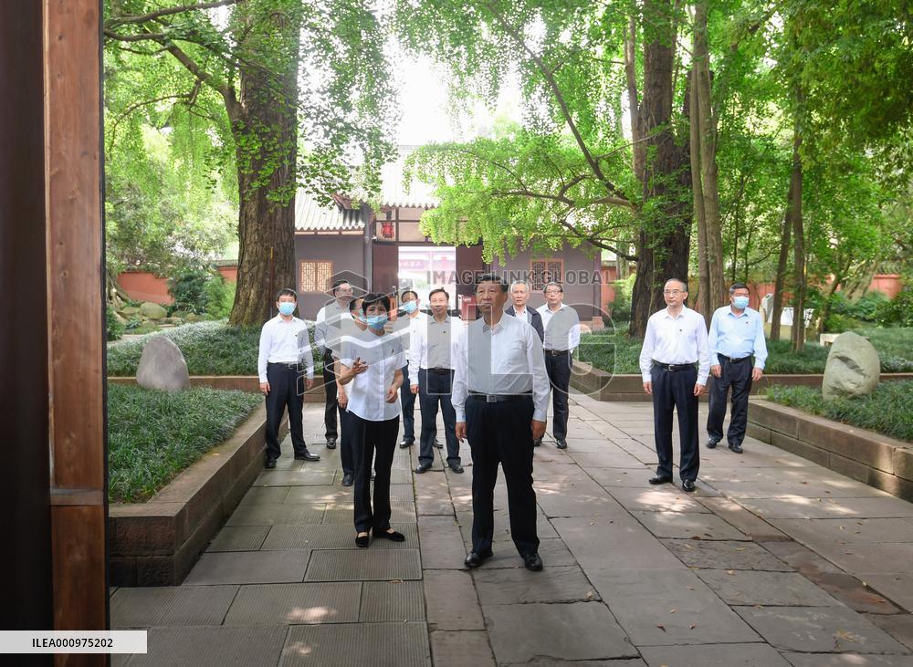 CHINA-SICHUAN-MEISHAN-XI JINPING-INSPECTION (CN)