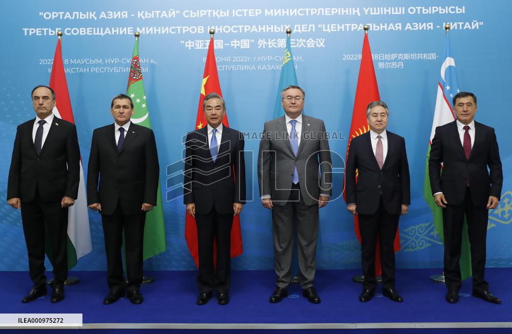 KAZAKHSTAN-NUR-SULTAN-WANG YI-C+C5-FMS' MEETING