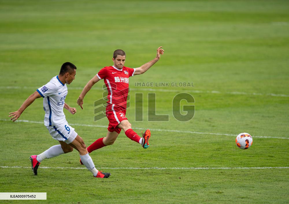 (SP)CHINA-MEIZHOU-FOOTBALL-CSL-CANGZHOU VS MEIZHOU(CN)