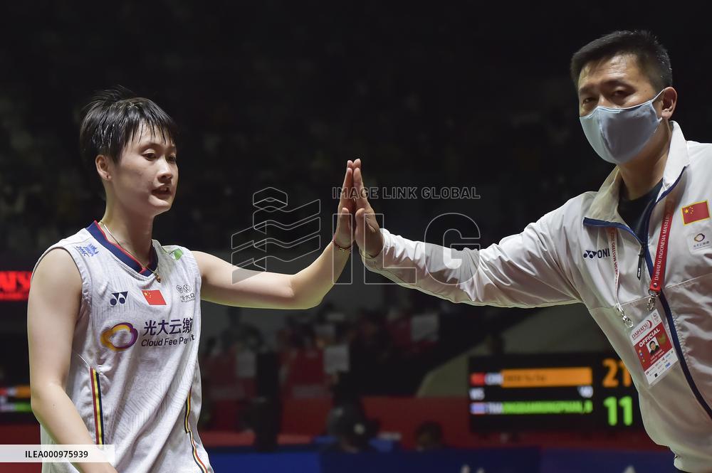 (SP)INDONESIA-JAKARTA-BADMINTON-DAIHATSU INDONESIA MASTERS 2022-WOMEN'S SINGLES-QUARTERFINAL